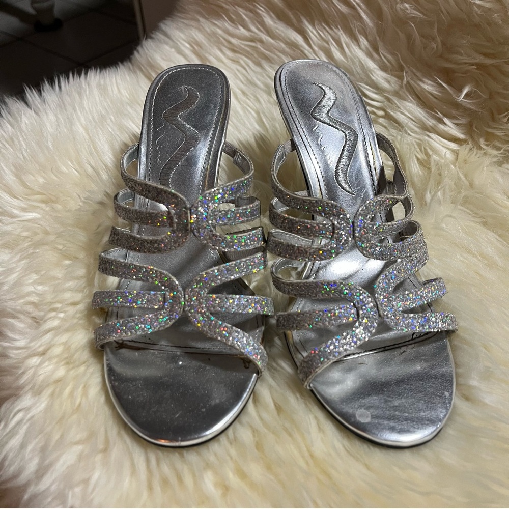 Silver Sparkle Women's Heels